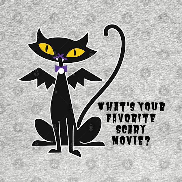 Black Cat Favorite Scary Movie by JS Arts